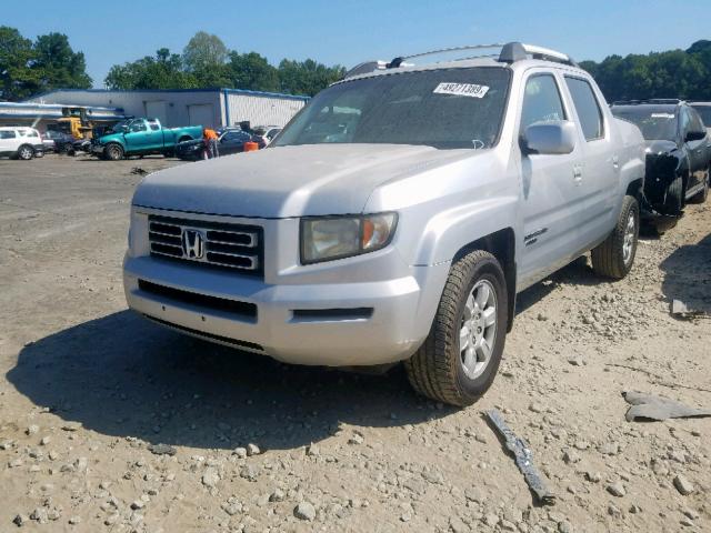 2HJYK16526H509531 - 2006 HONDA RIDGELINE SILVER photo 2