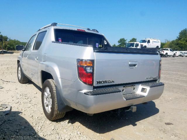 2HJYK16526H509531 - 2006 HONDA RIDGELINE SILVER photo 3