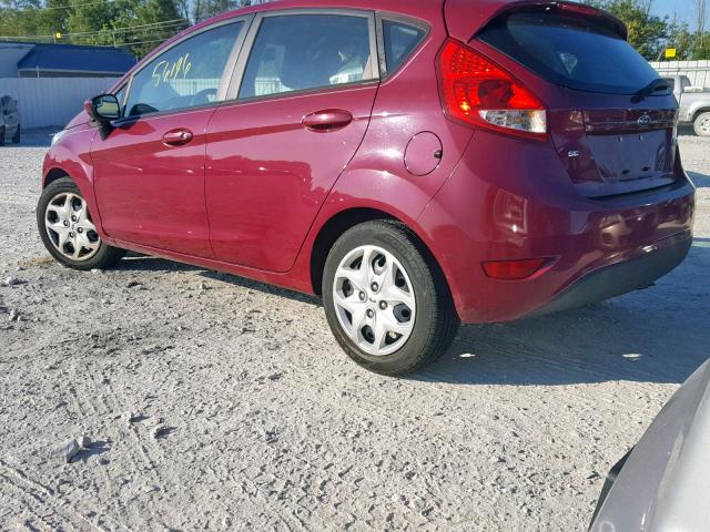 3FADP4EJ5BM104026 - 2011 FORD FIESTA SE BURGUNDY photo 3