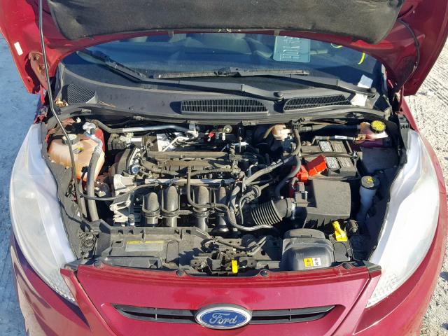 3FADP4EJ5BM104026 - 2011 FORD FIESTA SE BURGUNDY photo 7