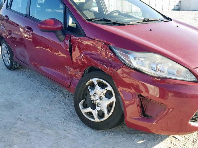 3FADP4EJ5BM104026 - 2011 FORD FIESTA SE BURGUNDY photo 9