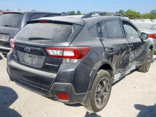 JF2GTADC2J8279388 - 2018 SUBARU CROSSTREK GRAY photo 4