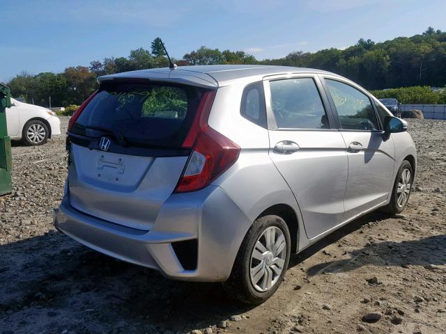 3HGGK5H50FM735784 - 2015 HONDA FIT LX SILVER photo 4