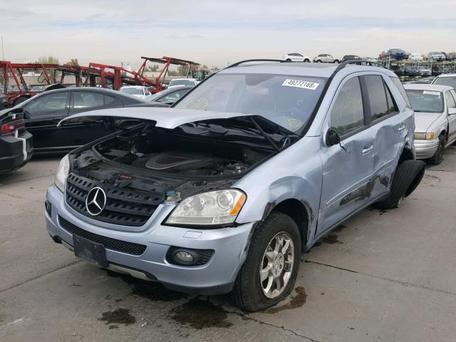 4JGBB86E76A120932 - 2006 MERCEDES-BENZ ML 350 BLUE photo 2