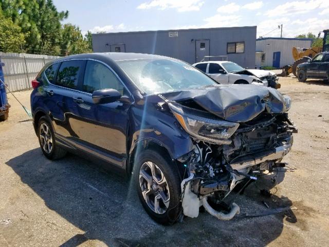 7FARW1H86JE032335 - 2018 HONDA CR-V EXL GRAY photo 1