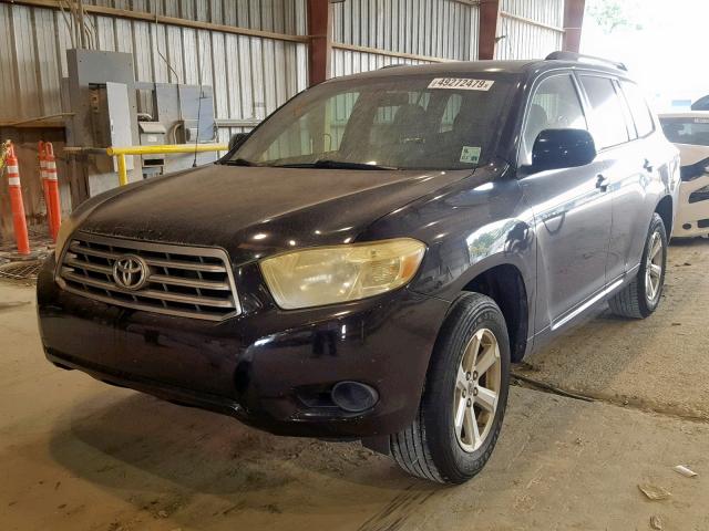 JTEDS41A082030802 - 2008 TOYOTA HIGHLANDER BLACK photo 2