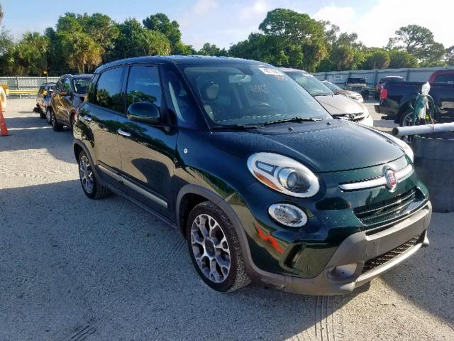 ZFBCFADH6EZ017652 - 2014 FIAT 500L TREKK GREEN photo 1