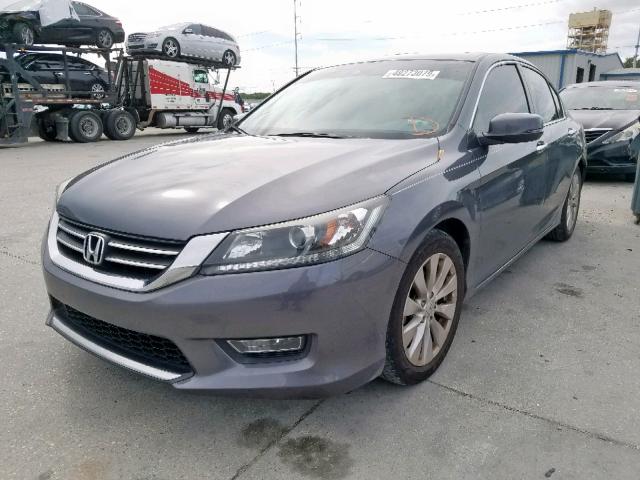 1HGCR2F86DA246967 - 2013 HONDA ACCORD EXL GRAY photo 2