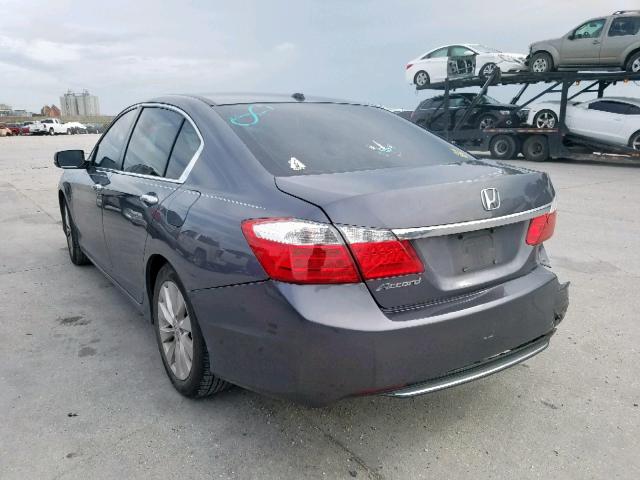 1HGCR2F86DA246967 - 2013 HONDA ACCORD EXL GRAY photo 3