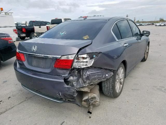 1HGCR2F86DA246967 - 2013 HONDA ACCORD EXL GRAY photo 4