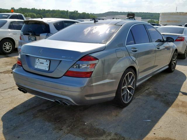 WDDNG77X88A152150 - 2008 MERCEDES-BENZ S 63 AMG GRAY photo 4