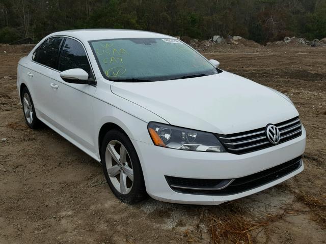 1VWBH7A3XCC072715 - 2012 VOLKSWAGEN PASSAT SE WHITE photo 1