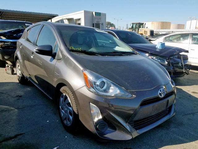 JTDKDTB33F1114678 - 2015 TOYOTA PRIUS C GRAY photo 1