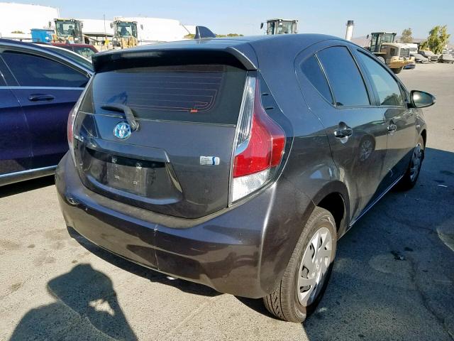 JTDKDTB33F1114678 - 2015 TOYOTA PRIUS C GRAY photo 4