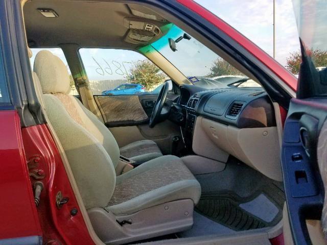 JF1SF635XWH774208 - 1998 SUBARU FORESTER L RED photo 5