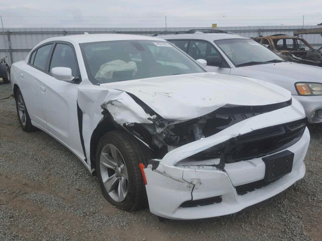 2C3CDXHG0FH726610 - 2015 DODGE CHARGER SX WHITE photo 1