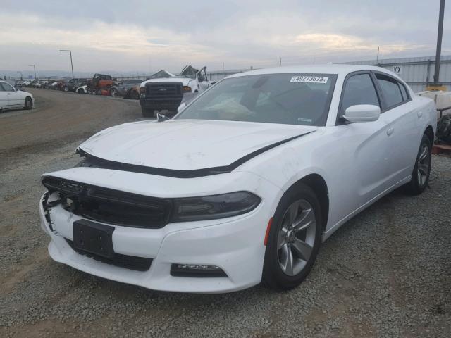 2C3CDXHG0FH726610 - 2015 DODGE CHARGER SX WHITE photo 2