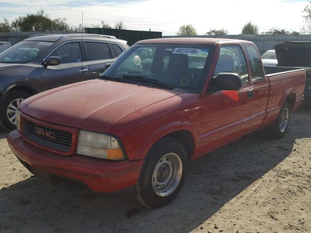 1GTCS19X5X8510174 - 1999 GMC SONOMA RED photo 2