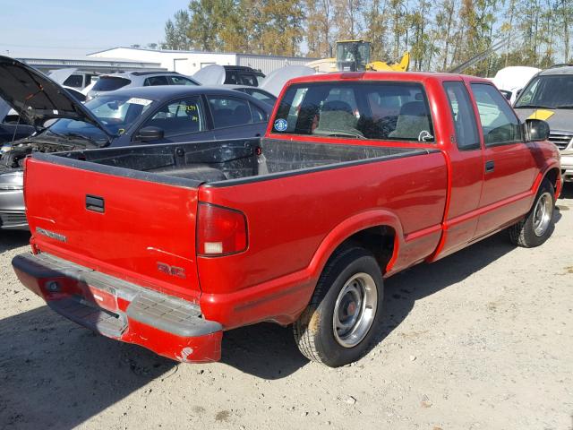 1GTCS19X5X8510174 - 1999 GMC SONOMA RED photo 4