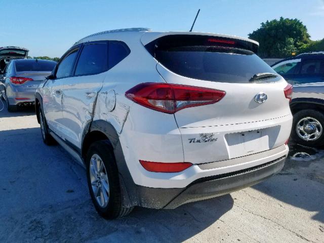 KM8J33A45HU508723 - 2017 HYUNDAI TUCSON LIM WHITE photo 3