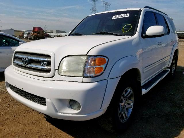 5TDBT48AX3S199063 - 2003 TOYOTA SEQUOIA LI WHITE photo 2