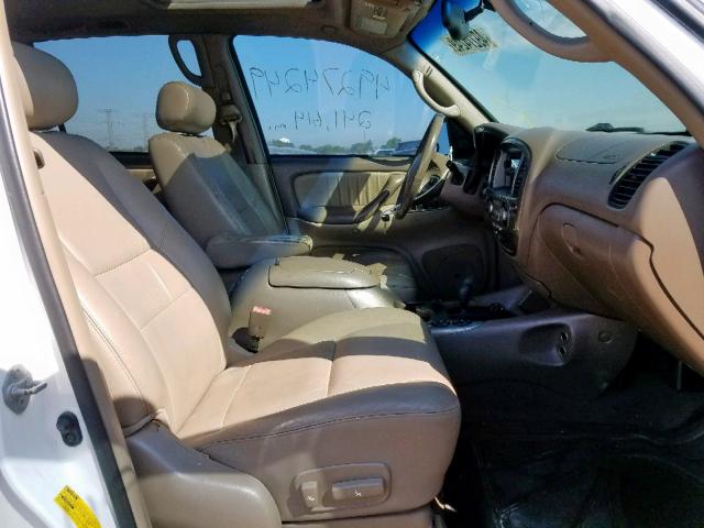 5TDBT48AX3S199063 - 2003 TOYOTA SEQUOIA LI WHITE photo 5