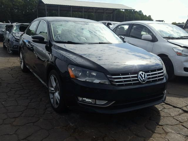 1VWBM7A37CC108775 - 2012 VOLKSWAGEN PASSAT SE BLACK photo 1