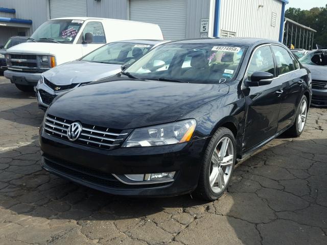 1VWBM7A37CC108775 - 2012 VOLKSWAGEN PASSAT SE BLACK photo 2