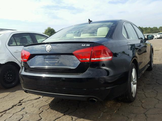 1VWBM7A37CC108775 - 2012 VOLKSWAGEN PASSAT SE BLACK photo 4