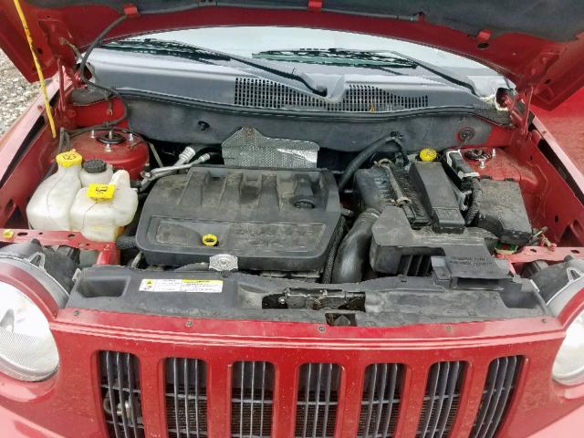 1J8FF47W67D352098 - 2007 JEEP COMPASS RED photo 7
