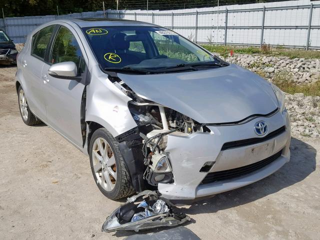 JTDKDTB38C1022171 - 2012 TOYOTA PRIUS C SILVER photo 1