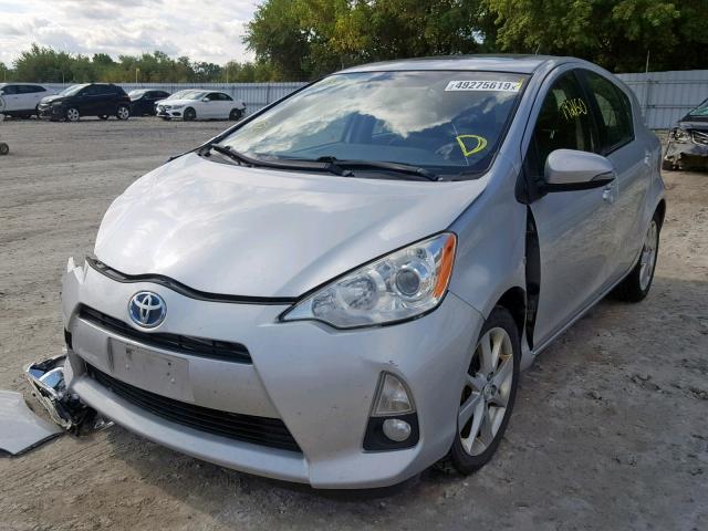 JTDKDTB38C1022171 - 2012 TOYOTA PRIUS C SILVER photo 2