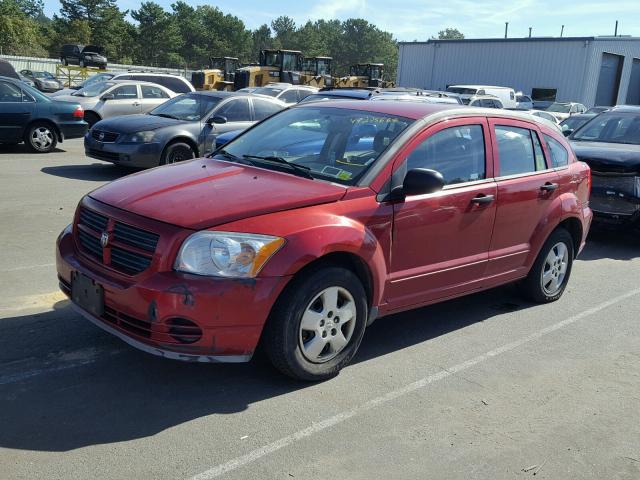 1B3HB28B38D630163 - 2008 DODGE CALIBER BURGUNDY photo 2