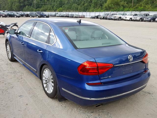 1VWBS7A33GC018275 - 2016 VOLKSWAGEN PASSAT SE BLUE photo 3