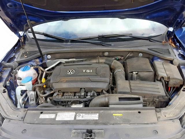 1VWBS7A33GC018275 - 2016 VOLKSWAGEN PASSAT SE BLUE photo 7