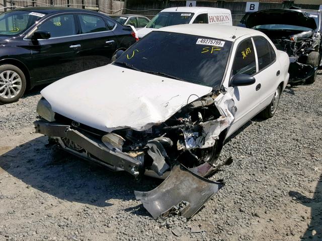 1Y1SK526XVZ437343 - 1997 GEO PRIZM BASE WHITE photo 2