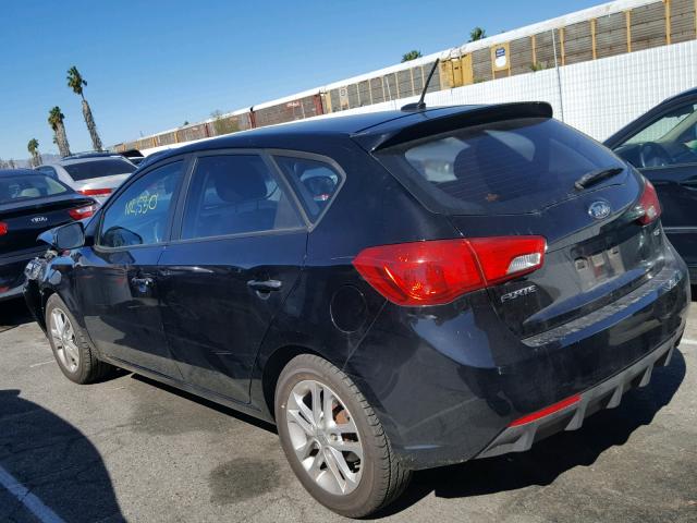 KNAFU5A26B5355365 - 2011 KIA FORTE EX BLACK photo 3