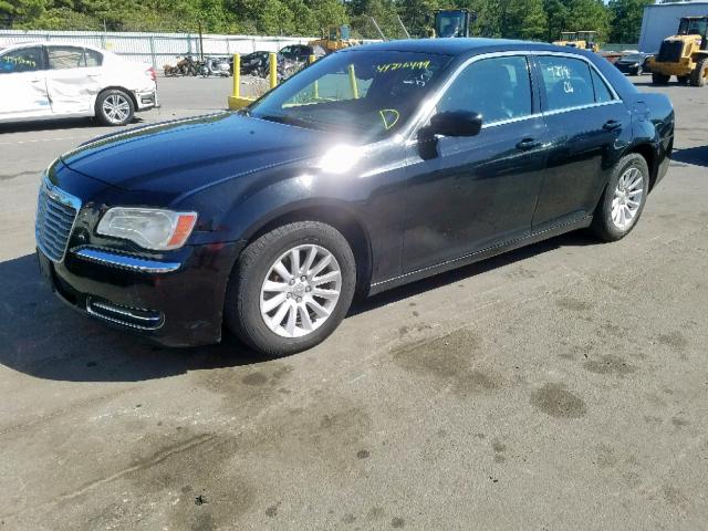 2C3CCAAG2DH727880 - 2013 CHRYSLER 300 BLACK photo 2