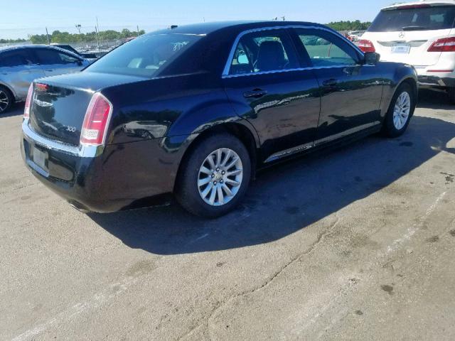 2C3CCAAG2DH727880 - 2013 CHRYSLER 300 BLACK photo 4