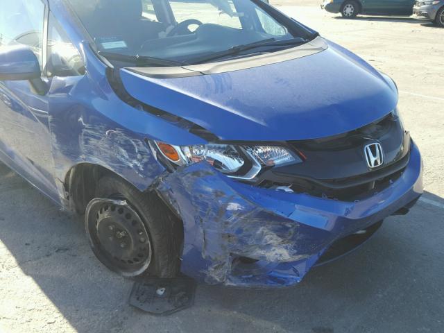 JHMGK5H52GX026069 - 2016 HONDA FIT LX BLUE photo 9