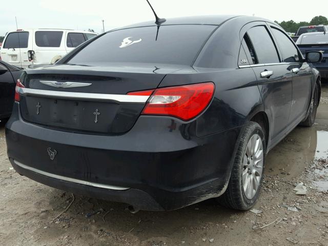 1C3CCBAB4EN140874 - 2014 CHRYSLER 200 LX BLACK photo 4