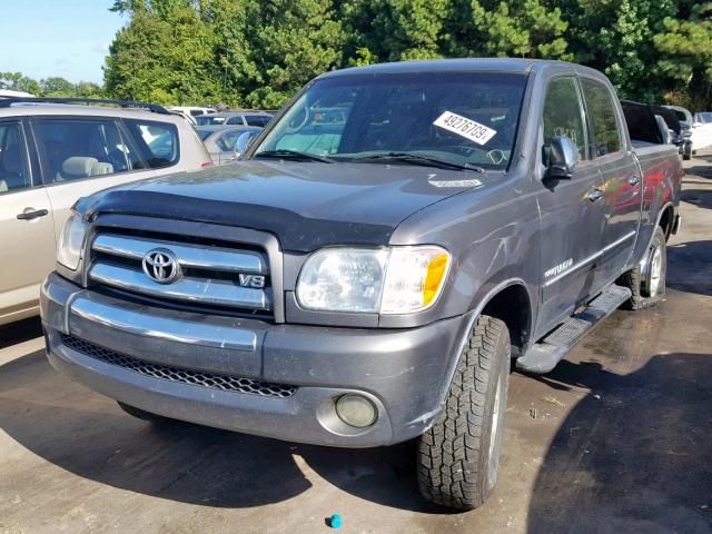 5TBET34165S465459 - 2005 TOYOTA TUNDRA DOU GRAY photo 2