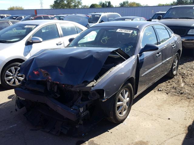 2G4WD582281271624 - 2008 BUICK LACROSSE C CHARCOAL photo 2