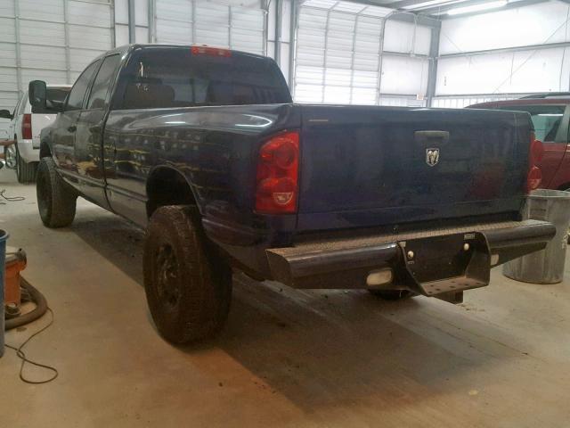 3D7KS28L19G550044 - 2009 DODGE RAM 2500 BLUE photo 3