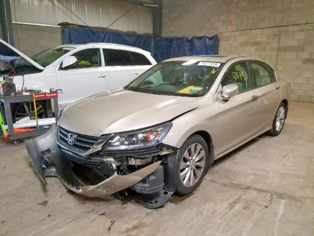 1HGCR2F8XDA201868 - 2013 HONDA ACCORD EXL TAN photo 2