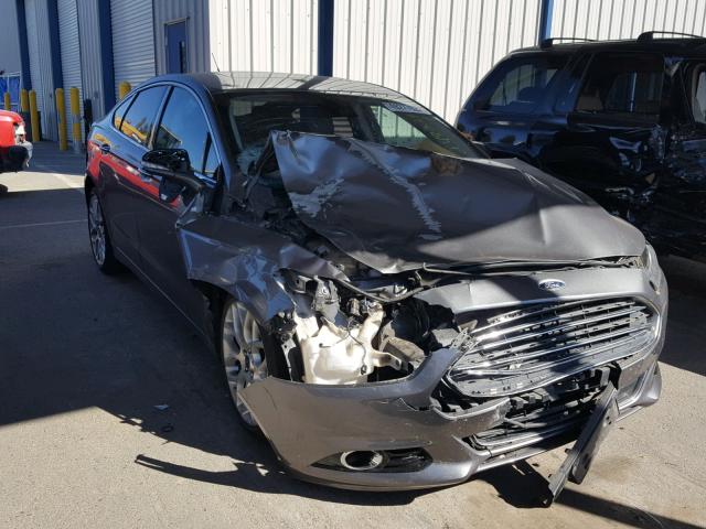 3FA6P0K98DR326111 - 2013 FORD FUSION TIT GRAY photo 1