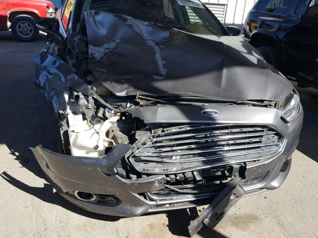 3FA6P0K98DR326111 - 2013 FORD FUSION TIT GRAY photo 7