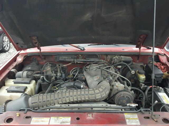 4F4CR16X5VTM09105 - 1997 MAZDA B4000 CAB MAROON photo 7