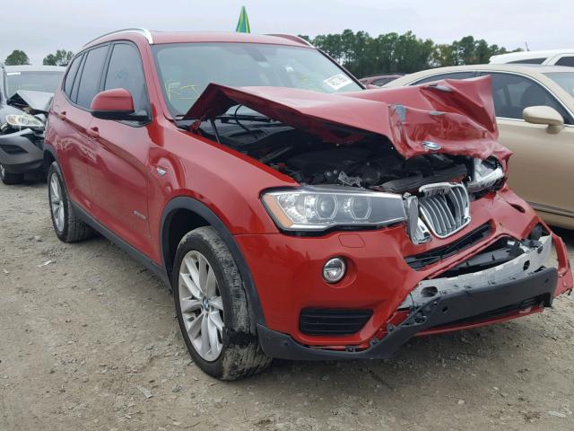 5UXWZ7C5XH0V86300 - 2017 BMW X3 SDRIVE2 Rojo foto 1