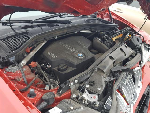 5UXWZ7C5XH0V86300 - 2017 BMW X3 SDRIVE2 Rojo foto 7